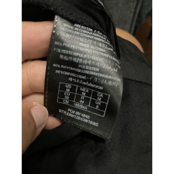 GUESS Satin Jumpsuit Zipper Sleeveless Cowl Neck With  Elastic Ankle SZ M - Picture 8 of 10